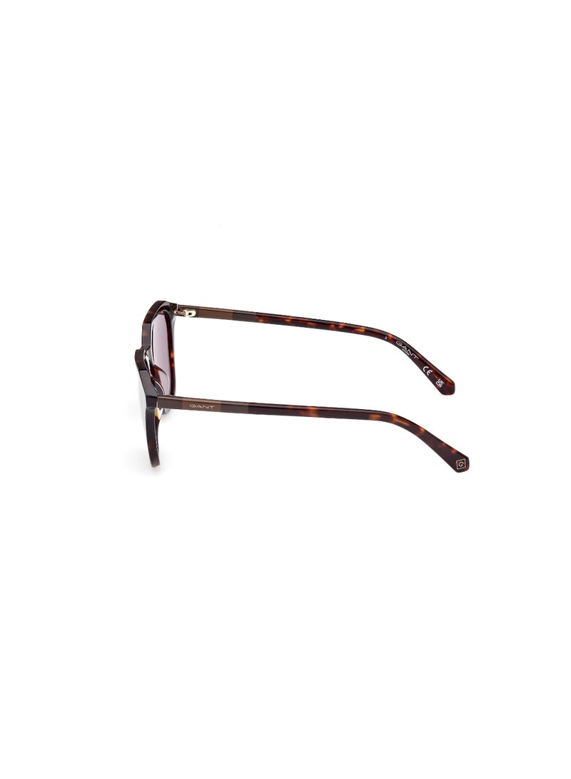 GANT Women's UV Protection Asymmetrical Shape Acetate Sunglasses GA809952E50 - Lens Size: 50 Mm - Dark Havana - Image 4
